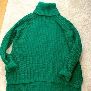 Green turtleneck
